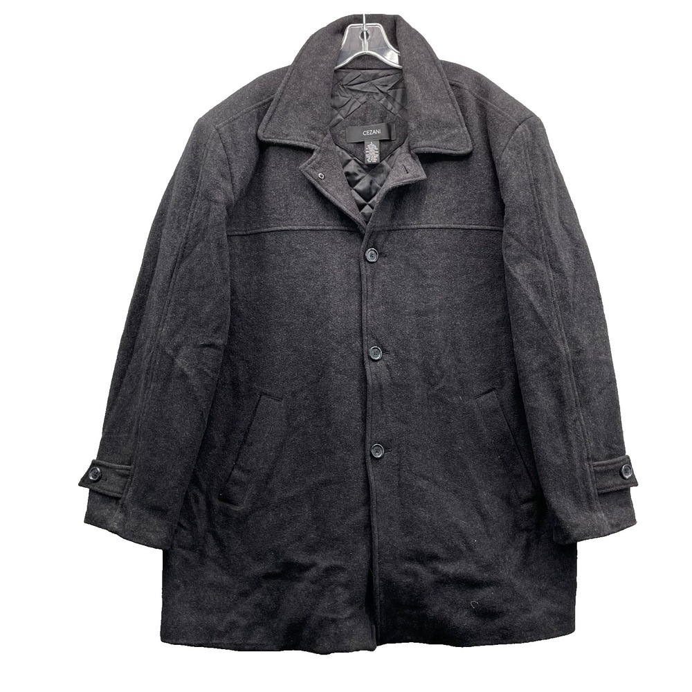 Cezani Wool Blend Coat Womens Large Outdoor Academia Classic Preppy Corpcore 90s